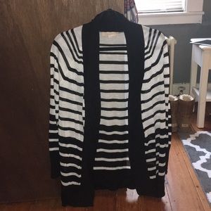 LOFT Striped Cardigan Sweater